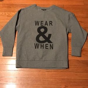 Gray Sweatshirt Sz S Banana Republic NWOT